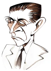 Alexander Zemlinsky, Austrian-born composer and conductor; caricature